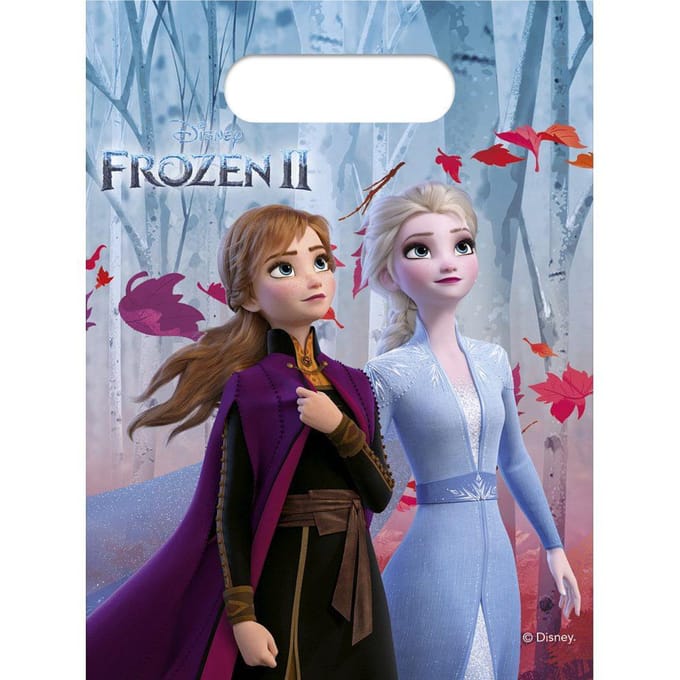 Uitdeelzakjes Frozen 2 - 6 stuks