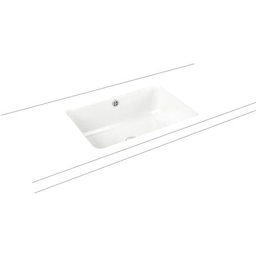 Kaldewei CAYONO undermount washbasin 3190, 59.6 x 42.6 cm 913706000001