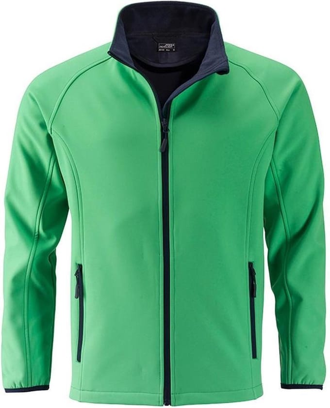James and Nicholson Heren Promo Softshell-jasje (Groen/Zwaar)