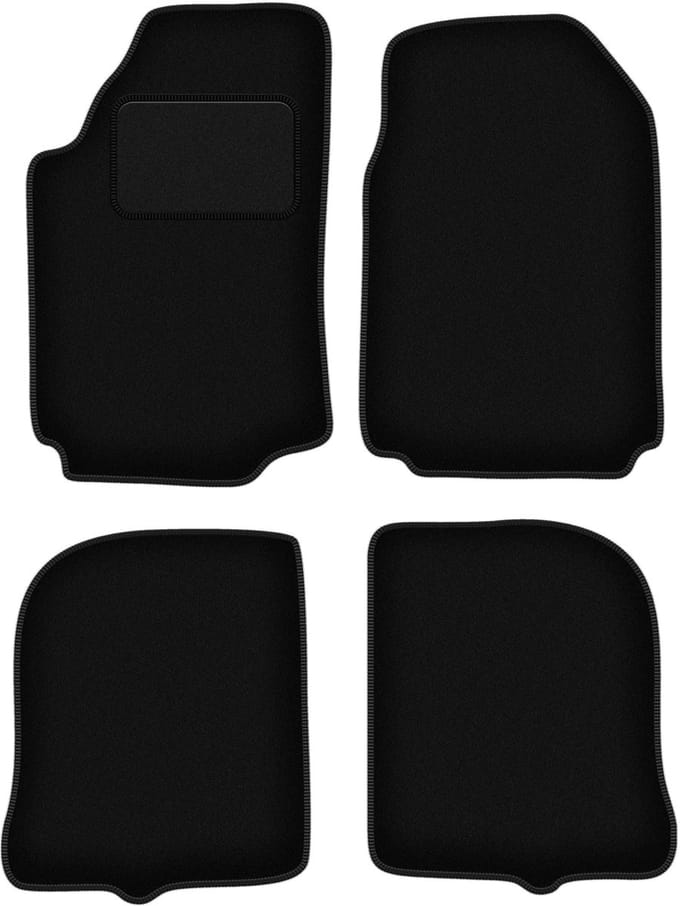 Zwarte veloursmatten voor: Audi 100 C3 sedan, avant (1983-1991)