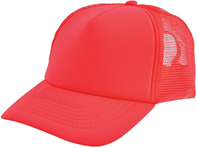 Trucker Cap Volwassenen - 5 Panel - Rood