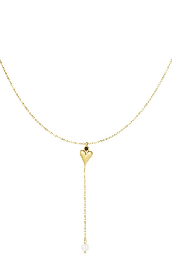 Ketting Heart & Pearl