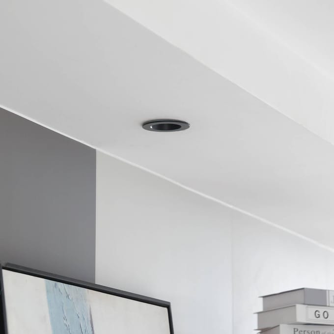 Arcchio LED downlight Aryx, zwart, 3.000K