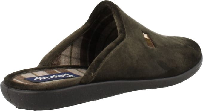 Comfort Plus Heren Pantoffel | Kaki | Maat: 41