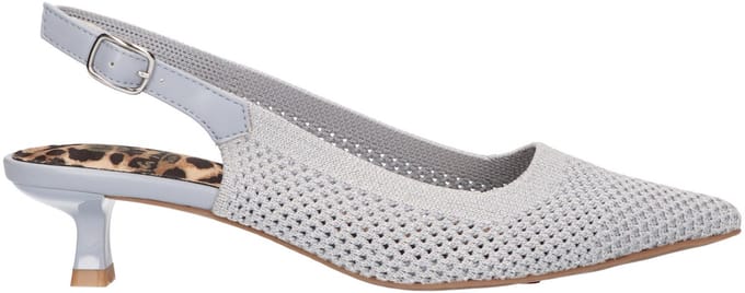 La Strada Slingback Grijs Knitted - Damesschoenen - Maat - 38