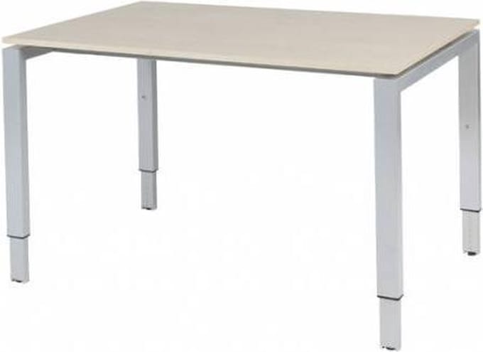 Verstelbaar Bureau - Domino 120x80 Eiken - alu frame