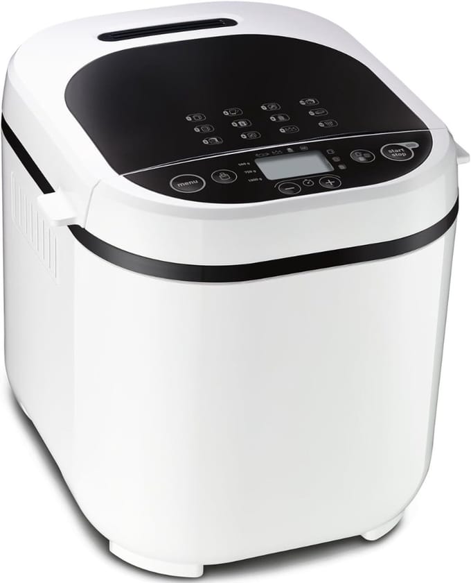 AHD® Broodbakmachine - Broodbakmachines - Broodbak machine - Wit - 29cm x 31cm x 29cm