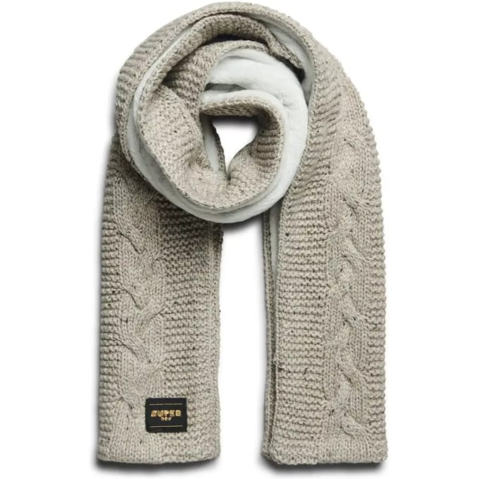 Superdry Cable Sjaal Beige Vrouw