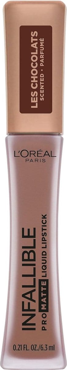 L'Oreal Paris Cosmetics Infallible Pro Matte Les Chocolats Scented Liquid Lipstick, 854 Bittersweet