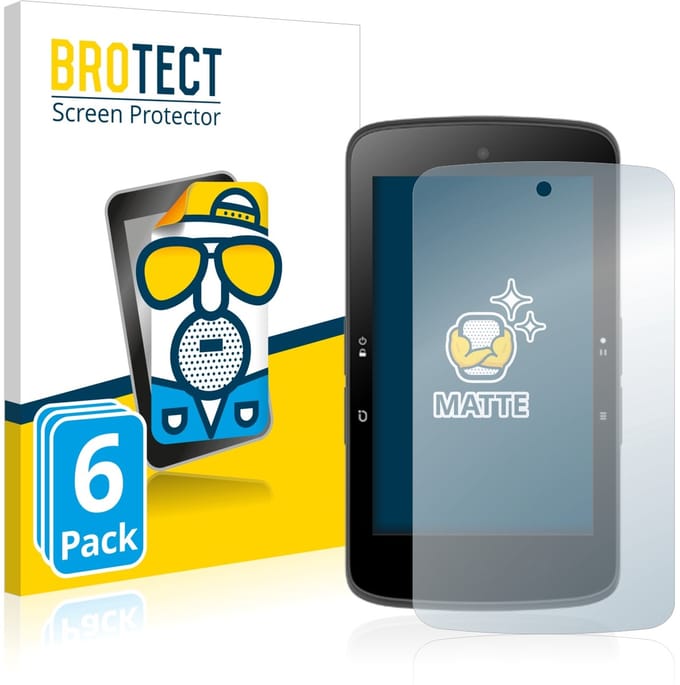 BROTECT - Screenprotector voor Bryton Rider S800 - Folie Beschermfolie matte 6 Stuks