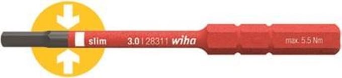 Wiha - Bit SlimBit Electric Zeskant VDE - 5 x 75 mm