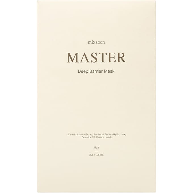 Master Deep Barrier Beauty Mask, 5 Sheet Masks, 30G(1.05Oz) white