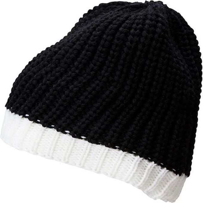 Myrtle Beach - Unisex Wintersport Muts (Zwart/Wit)