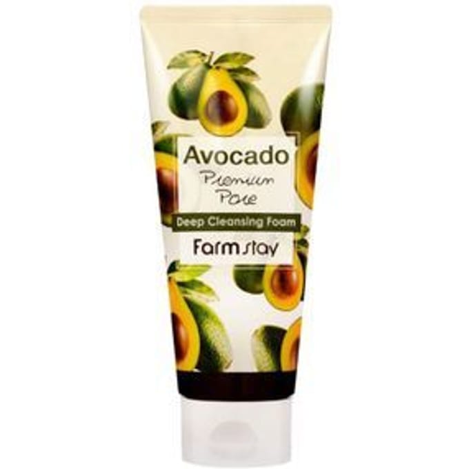 FARM STAY Avocado Premium Pore Deep Cleansing Foam 180ml (3 Opties) 1pcs beige