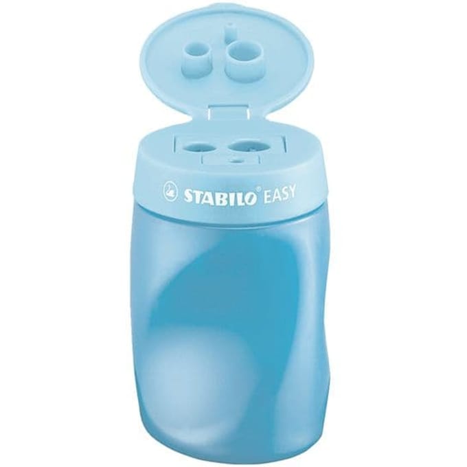 Puntenslijper STABILO Easy 4502 3 in 1 rechtshandig blauw