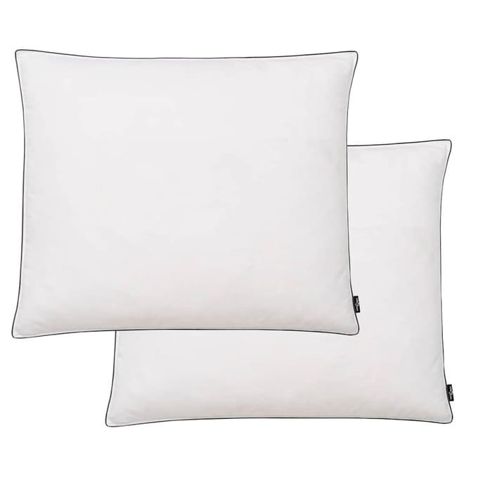 vidaXL - Kussens - 2 - st - licht - 70x60 - cm - dons-/verenvulling - wit