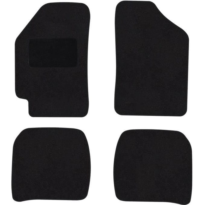 Vloermatten - Mini Countryman - F60 - Zwart velours - 4 stuks - Antislip en waterdicht