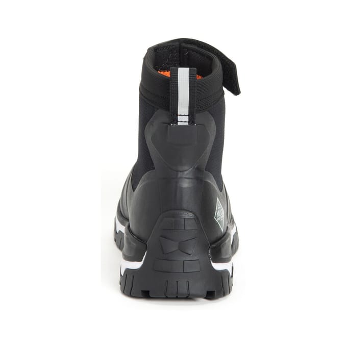 Muck Laarzen Apex Mid Zip Rubber Zwart/Wit Wellington Laarzen