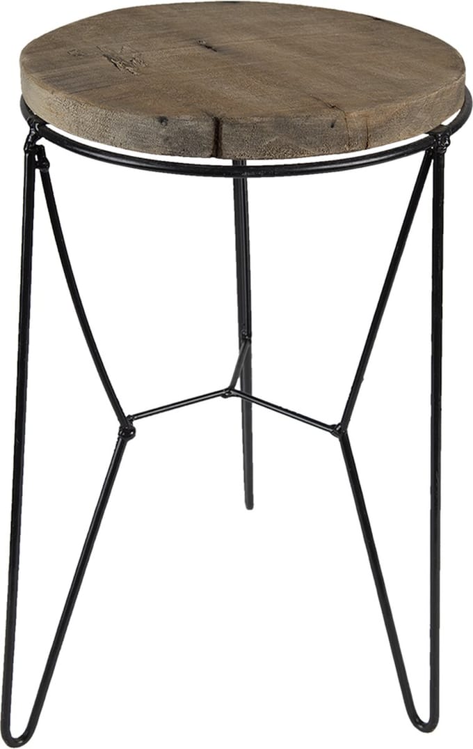 Clayre & Eef Plantentafeltje 32 cm Bruin Hout