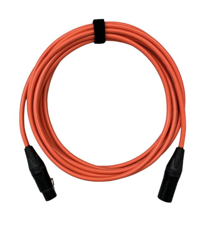 Tasker-Neutrik-XLR-XLR-microfoon-audio-T32MBAG03FBAGOR-Fluo Orange-Lengte: 3 meter