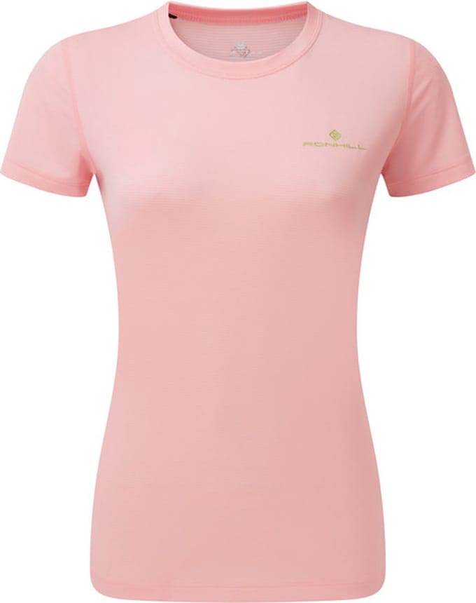 Ronhill | Tech SS Tee | Dames | sportshirts | roze/groen | XL