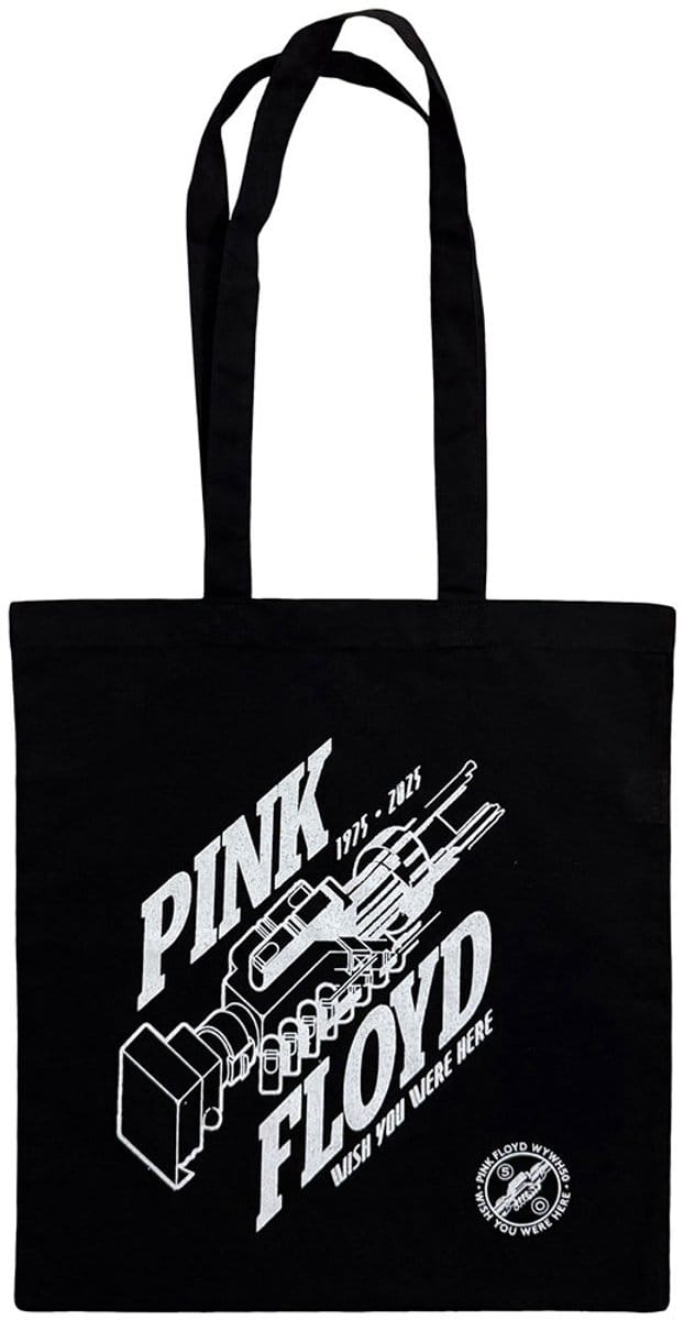 Pink Floyd - Robot Hands Wish You Were Here 50 Schoudertas/Shopper - Zwart