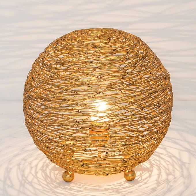 Holländer Tafellamp Campano, goud, 30 cm
