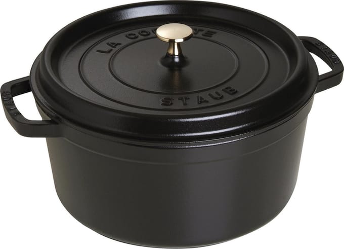 Staub Ronde Stoof-/Braadpan 28 cm Zwart