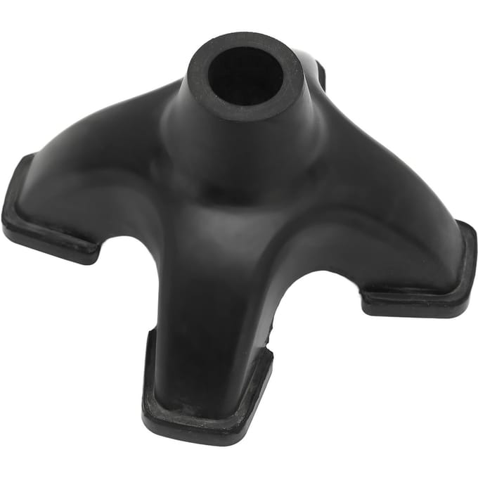 Quad Cane Tips 16mm Imitatie Band Textuur Corrosiebestendig Rubber Antislip Wandelstok Tips black
