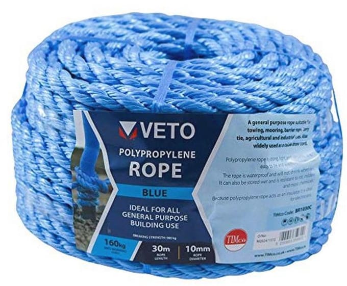 Polypropyleen Touw 10 mm x 30 Meter - Sterk, Licht en Waterdicht
