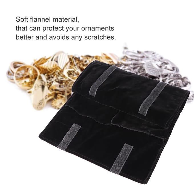 Multifunctionele Sieraden Opbergtas Oorbellen Ketting Armband Organizer Houder black