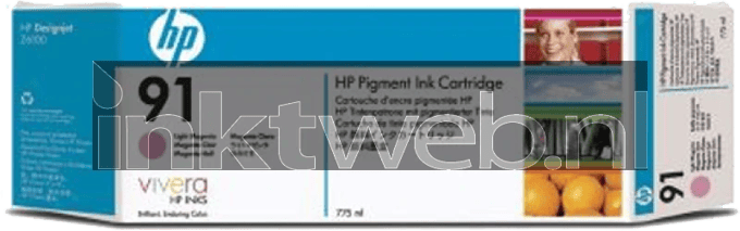 HP 91 3-pack licht magenta (Origineel)