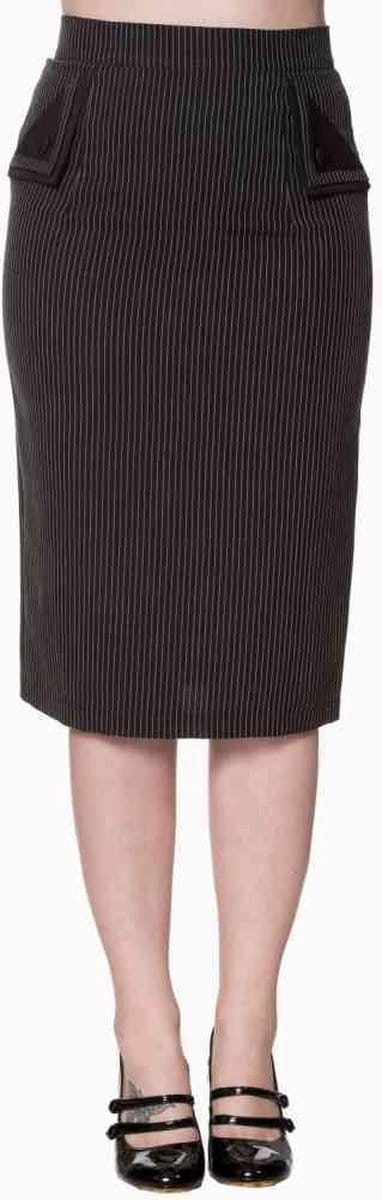 Dancing Days - Purple Haze Rok - M - Zwart/Wit