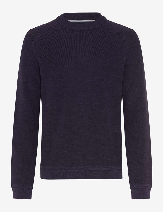 Brax Heren Trui  Style ROY plum, donkerpaars, maat XS