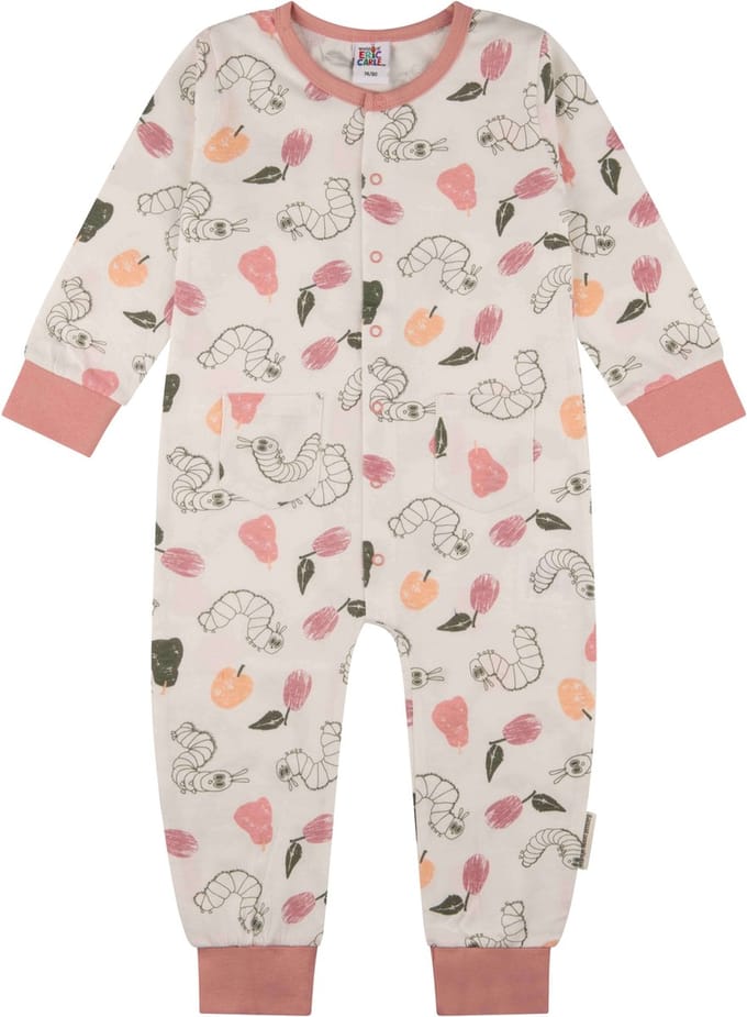 Rupsje Nooitgenoeg, 2022 boxpakje onesie roze, 74/80