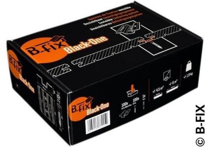B-fix Black-One onzichtbaar bevestigingsssysteem voor terrassen