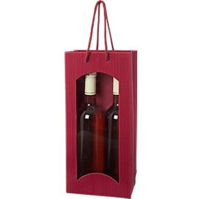 Wijntas "Open Golven”, 2 stuks, bordeaux, 20 stuks