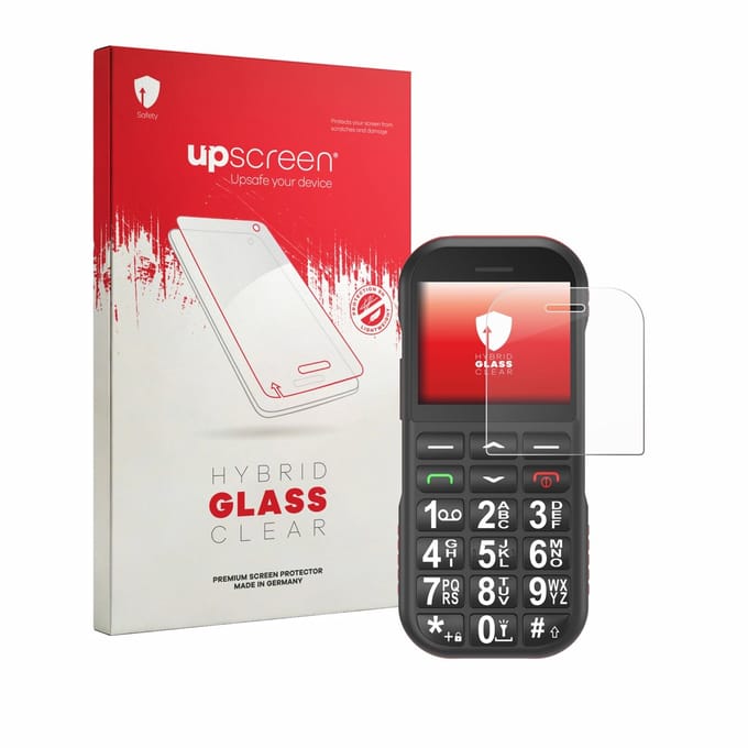 upscreen - Screenprotector voor Ufferson Seniorenhandy - Folie Beschermfolie Beschermglas transparant