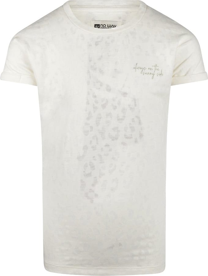 No Way Monday-Meisjes t-shirt - offwhite - maat 134