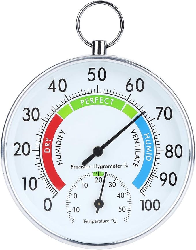 Wandthermometer en Hygrometer 10 cm voor Binnenruimtes