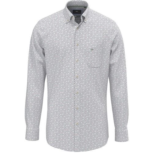 Fynch-Hatton Overhemd Colorful Fantasy Pattern Button Down Berry-Multi / male