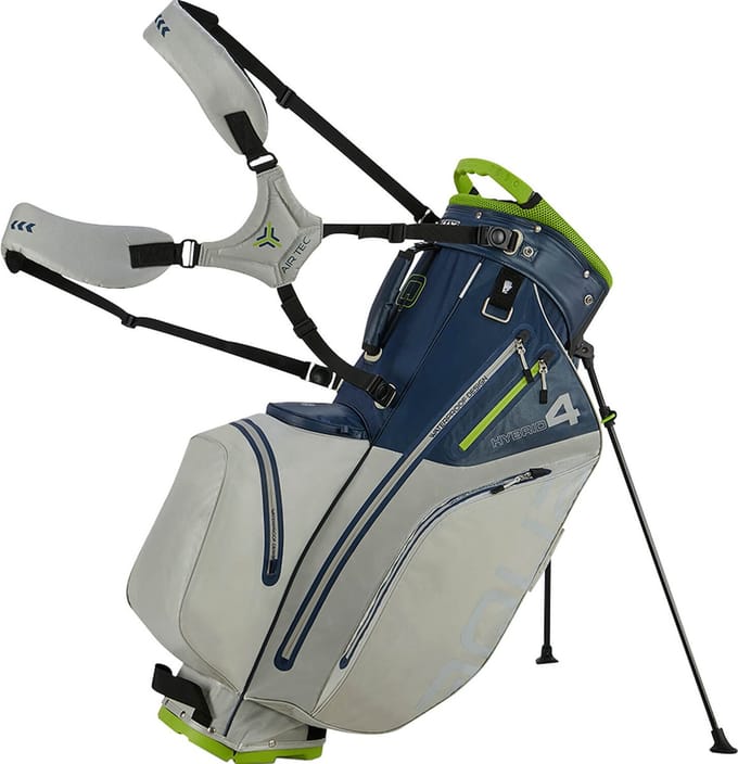 Big Max Aqua Hybrid 4 - Waterdichte Golftas - Cartbag - BLAUW Grijs