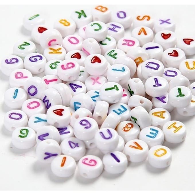 Creativ Company Letter Beads and Numbers 200pcs.