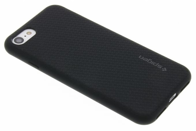 Spigen Liquid Armor Backcover voor de Apple iPhone SE (2022 / 2020) / 8 / 7 - Zwart