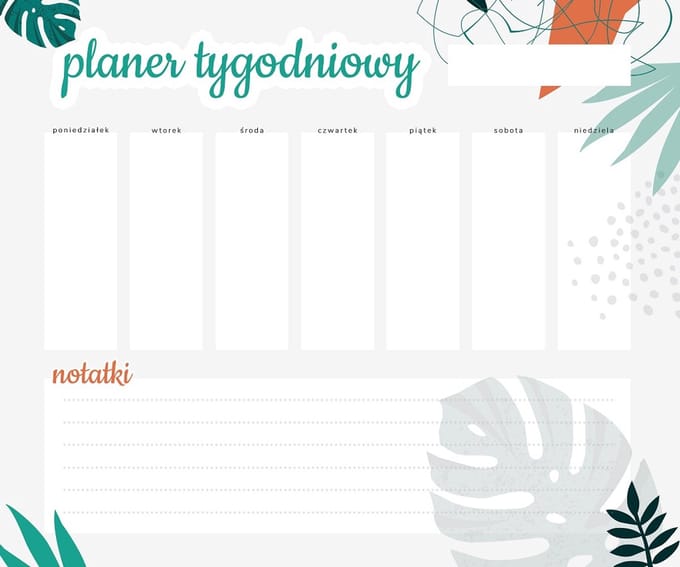 Wallvy - Magnetische Weekplanner - 24x20cm - Droog uitwisbaar