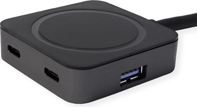 Value VALUE USB 3.2 Gen 1 Hub, 4 Ports (2x USB 12.99.1124 USB-hub 2 + 2 poorten USB-C, USB-A USB 3.2 Gen1 5 GBit/s Zwart