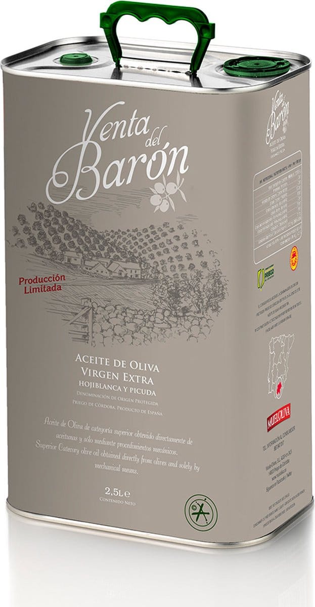 Venta del Barón – Premium Extra Vierge Olijfolie 2,5L Blik – Wereldwijd Bekroond