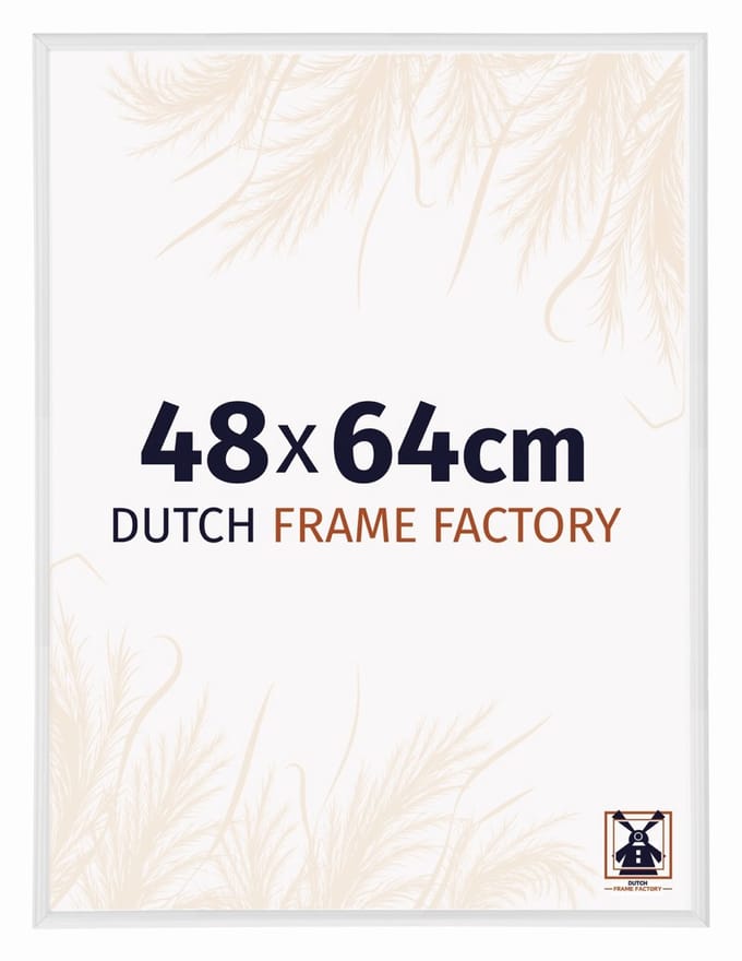 Fotolijst 48x64 cm - Kunststof - Wit Hoogglans - Angers