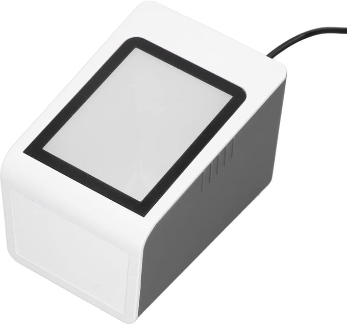 Allecto - Desktop Barcode Scanner - QR Code Reader - Automatische identificatie - USB Wired - Handsfree scannen - Geschikt voor PC en systemen