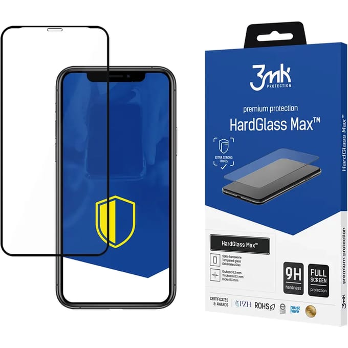 Versterkt gehard glas 3MK Apple iPhone X - HardGlass Max